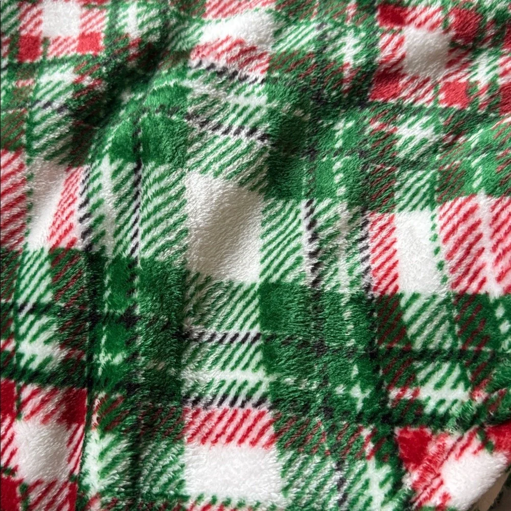 Lebra Home Christmas Plaid Plush Throw Blanket